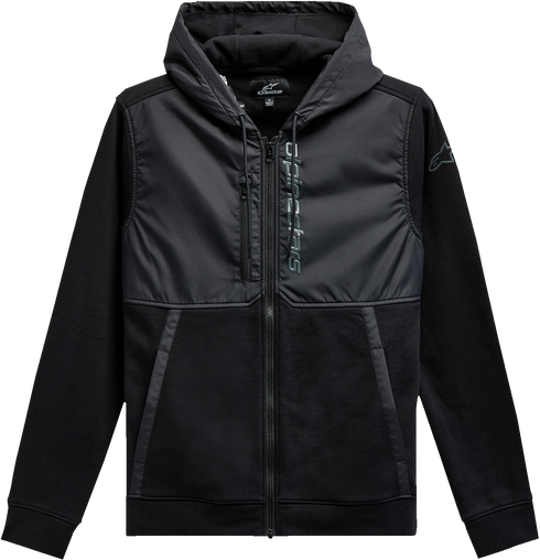 ALPINESTARS ALPINESTARS Aligned Zip Hoodie - Black/Black - Large 1213510001010L - 3050-6416