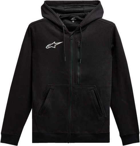 ALPINESTARS ALPINESTARS Asymmetrical Zip-up Hoodie - Black - XL 12135103010XL - 3050-6427