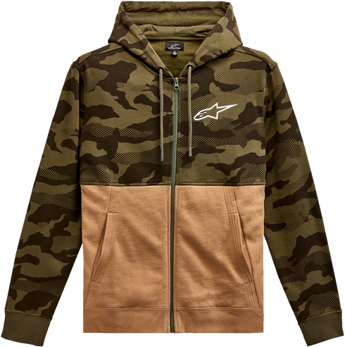 ALPINESTARS ALPINESTARS Camo Block Hoodie - Military/Sand - 2XL 12135105069232X - 3050-6443