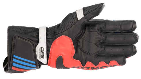 ALPINESTARS Honda GP Plus R v2 Gloves - Black/Bright Red/Blue - Small 3556321-1317-S
