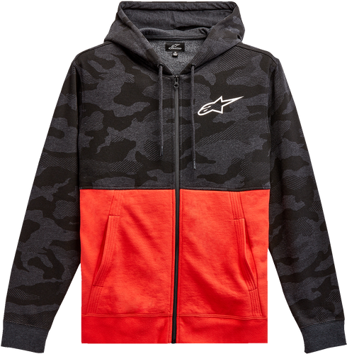 ALPINESTARS ALPINESTARS Camo Block Hoodie - Charcoal Heather/Warm Red - XL 1213510501816XL - 3050-6437