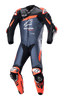ALPINESTARS GP Plus v4 Leather Suit - Black/Red Fluo/Dark Blue - US 42 / EU 52 3150523135752