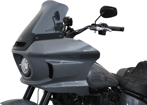 KLOCK WERKS Flare™ Windshield - 10" - Dark Smoke - FXLRST KWW-02-0611-DS