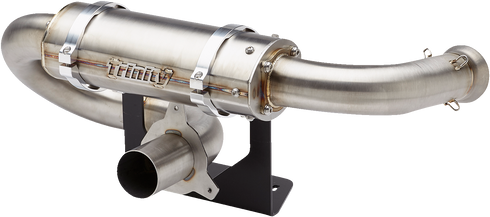 TRINITY RACING Center Exit Slip-On Muffler - Without Tip TR-4184S