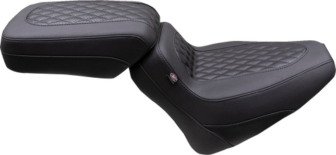 MUSTANG Squareback Seat - Solo - Black - Diamond Stitch - Chief '22-'24 88201
