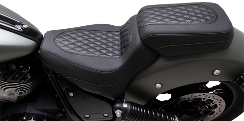 MUSTANG Squareback Seat - Solo - Black - Diamond Stitch - Chief '22-'24 88201