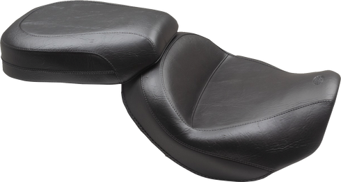 MUSTANG Wide Touring Solo Seat - Black - Plain - without Driver Backrest - C90T '15-'19 85204