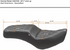 MUSTANG Squareback Seat - Black - Double Diamond - Rebel 300/500 '17-'23 84003