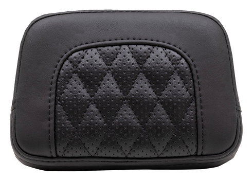 MUSTANG Squareback Sissy Bar Pad - Black - Diamond Stitch - Chief '22-'23 88206