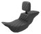 SADDLEMEN Tour Step-Up Seat - Rider Backrest - Full Lattice Stitch - FL '08-'24 808-07B-195BR