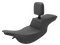 SADDLEMEN Tour Step-Up Seat - Rider Backrest - Plain - FL '97-'07 897-07-194BR