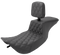 SADDLEMEN Tour Step-Up Seat - Rider Backrest - Front Lattice Stitch - FLHR/FLHX '97-'07 897-06-192BR