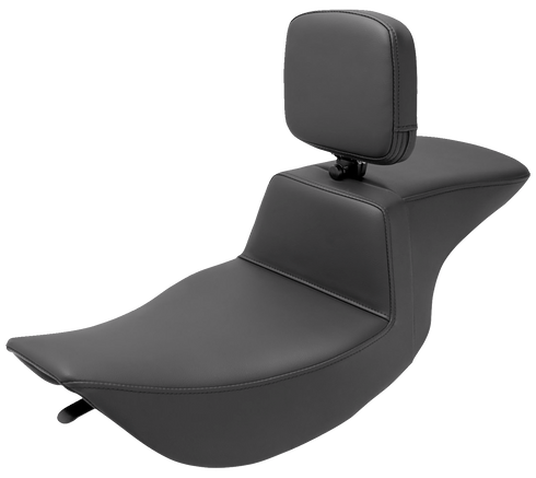 SADDLEMEN Tour Step-Up Seat - Rider Backrest - Plain - FLHR/FLHX '97-'07 897-06-194BR