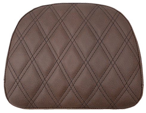 SADDLEMEN Touring Sissy Bar Pad - Brown - Lattice Stitch - Indian '14-'22 061145