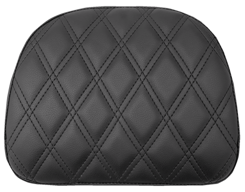 SADDLEMEN Touring Sissy Bar Pad - Black - Lattice Stitch - Indian '14-'22 061143