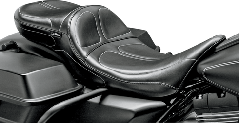 LE PERA Maverick Daddy Long Legs Seat - Black - Stitched - FL '08-'23 LK-957DL