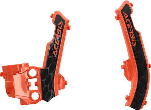 ACERBIS X-Grip Frame Guards - '16 OEM Orange/Black - Gas Gas | Husqvarna | KTM 2979615225