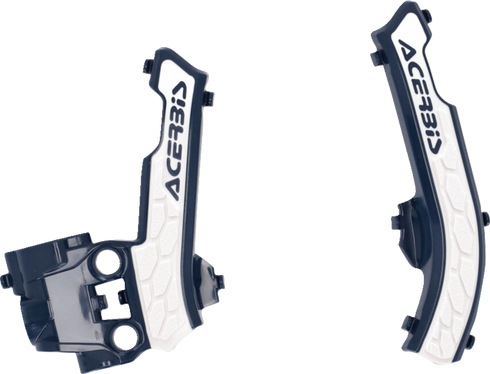 ACERBIS X-Grip Frame Guards - Blue/White - Gas Gas | Husqvarna | KTM 2979611006