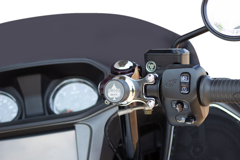 KLOCK WERKS iOmount™ for Indian - Ambidextrous Mount - Chrome - Challenger/Pursuit KWD-04-0609-C