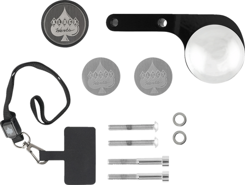 KLOCK WERKS iOmount™ for Indian - Left Perch Mount - Black - Challenger/Pursuit KWD-04-0608-B