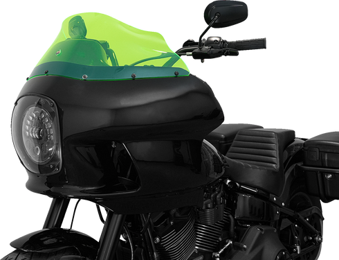 KLOCK WERKS Kolor Flare™ Windshield - 9" - Green Ice - FXRP KWW-02-0610