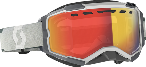 SCOTT Fury LS Snow Cross Goggle - Light Sensitive - Gray - Red Chrome Lens 278604-0011341