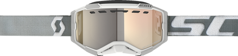 SCOTT Fury LS Snow Cross Goggle - Light Sensitive - White/Gray - Bronze Chrome Lens 278604-1039245
