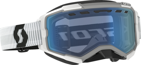 SCOTT Fury Snow Cross Goggle - White - Blue Lens 278605-0002107