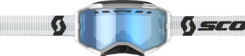 SCOTT Fury Snow Cross Goggle - White - Blue Lens 278605-0002107