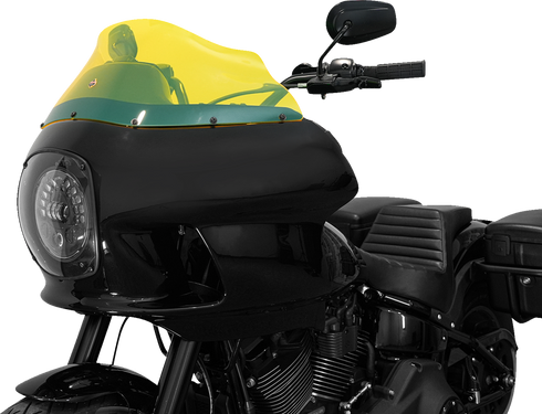 KLOCK WERKS Kolor Flare™ Windshield - 9" - Yellow Ice - FXRP KWW-02-0609