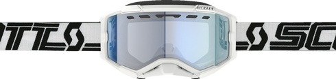 SCOTT Fury Snow Cross Goggle - White/Black - Blue Lens 278605-1035107