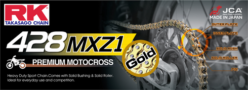 RK 428 MXZ1 - Drive Chain - 118 Links - Gold GB428MXZ1-118
