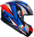 AGV K6 S Helmet - Slashcut - Black/Blue/Red - Large 2118395002015L