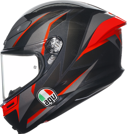 AGV K6 S Helmet - Slashcut - Black/Gray/Red - 2XL 21183950020142X