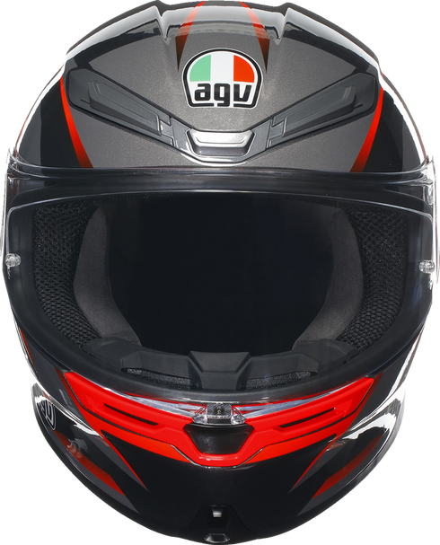 AGV K6 S Helmet - Slashcut - Black/Gray/Red - 2XL 21183950020142X