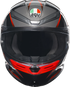 AGV K6 S Helmet - Slashcut - Black/Gray/Red - 2XL 21183950020142X