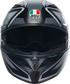 AGV K3 Helmet - Compound - Matte Black/Gray - Large 2118381004008L