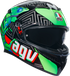 AGV K3 Helmet - Kamaleon - Black/Red/Green - Small 2118381004013S
