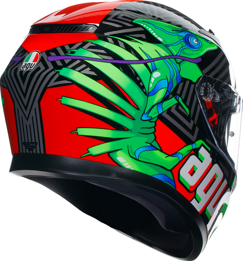 AGV K3 Helmet - Kamaleon - Black/Red/Green - 2XL 21183810040132X