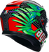 AGV K3 Helmet - Kamaleon - Black/Red/Green - Large 2118381004013L