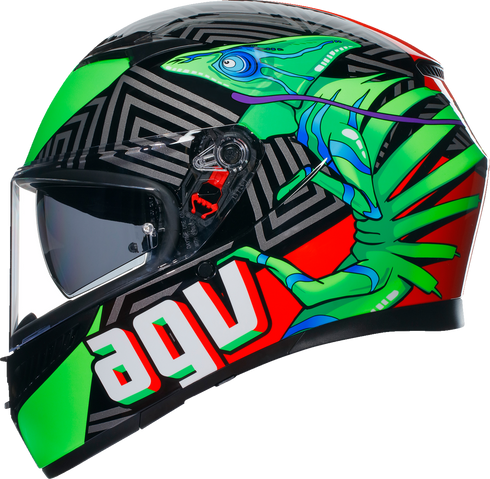 AGV K3 Helmet - Kamaleon - Black/Red/Green - XL 2118381004013XL