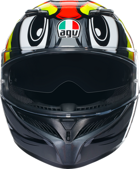 AGV K3 Helmet - Birdy 2.0 - Gray/Yellow/Red - Medium 2118381004012M