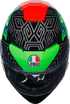 AGV K3 Helmet - Kamaleon - Black/Red/Green - Medium 2118381004013M