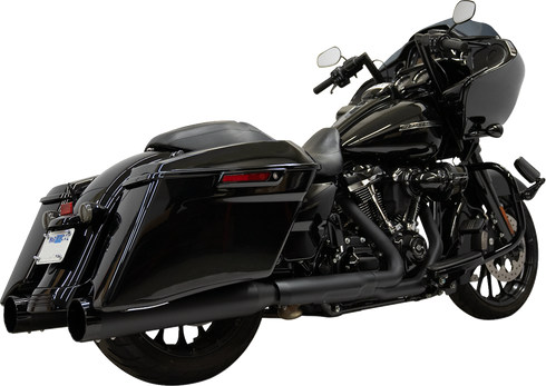 BASSANI XHAUST 4-1/2" Slip-On Mufflers - Black 1F745B