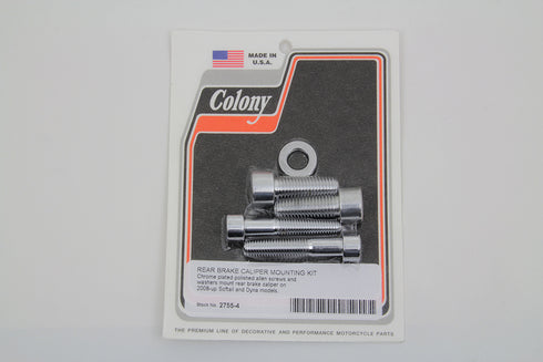 Colony Allen Mount Kit for Rear Brake Caliper Chrome - 2755-4