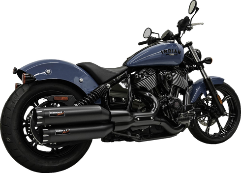 BASSANI XHAUST 4" Slip-On Mufflers - Chrome 8CH17