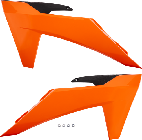 UFO Radiator Covers - Orange/Black KT05011#127