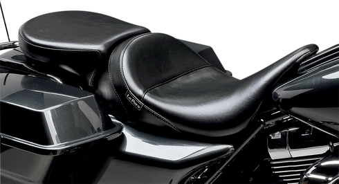 LE PERA Aviator Pillion Pad - Wide - Smooth - Black - FL '08-'23 LK-017PDX