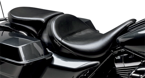 LE PERA Bare Bones Pillion Pad - Deluxe - Smooth - Black - FL '08-'23 LK-005PDX