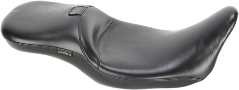 LE PERA Maverick Daddy Long Legs Seat - With Backrest - Black - Smooth - FL '08-'23 LK-957DLBRS